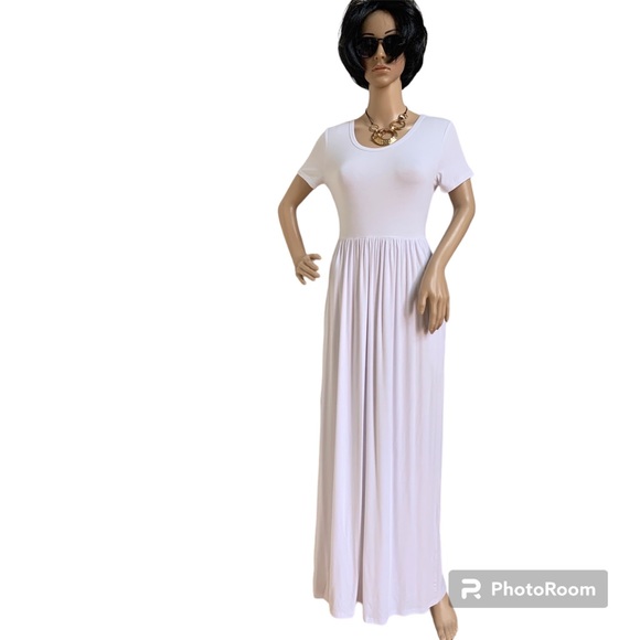 White maxi summer dress, NWT, S - Picture 13 of 15